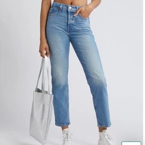 Levi's 23 Wedgie Straight Wedgie Droit Blue Jeans Denim Pants